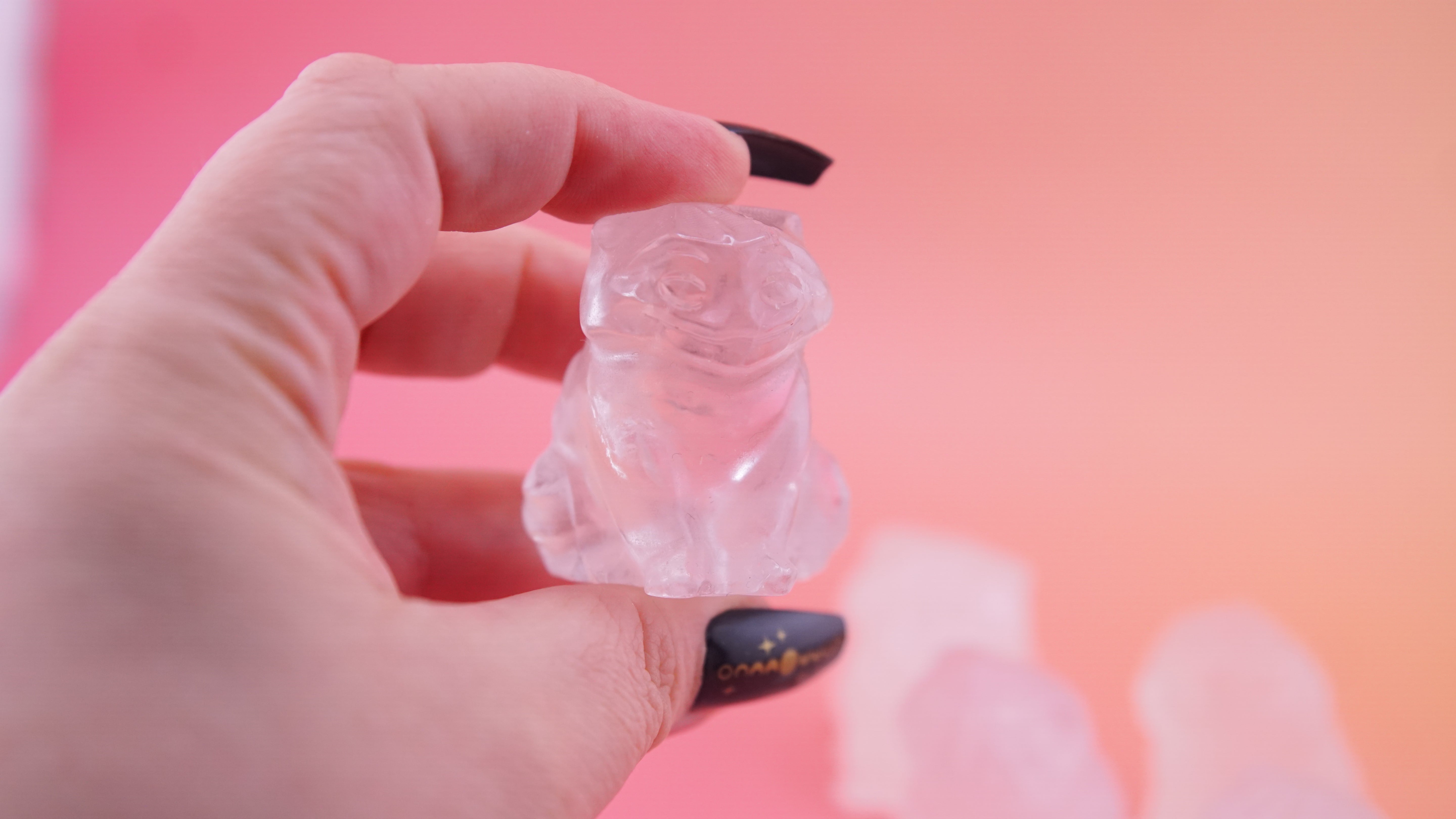 Demon Hunter Fandom Carving | Tiger Carving | Clear Quartz