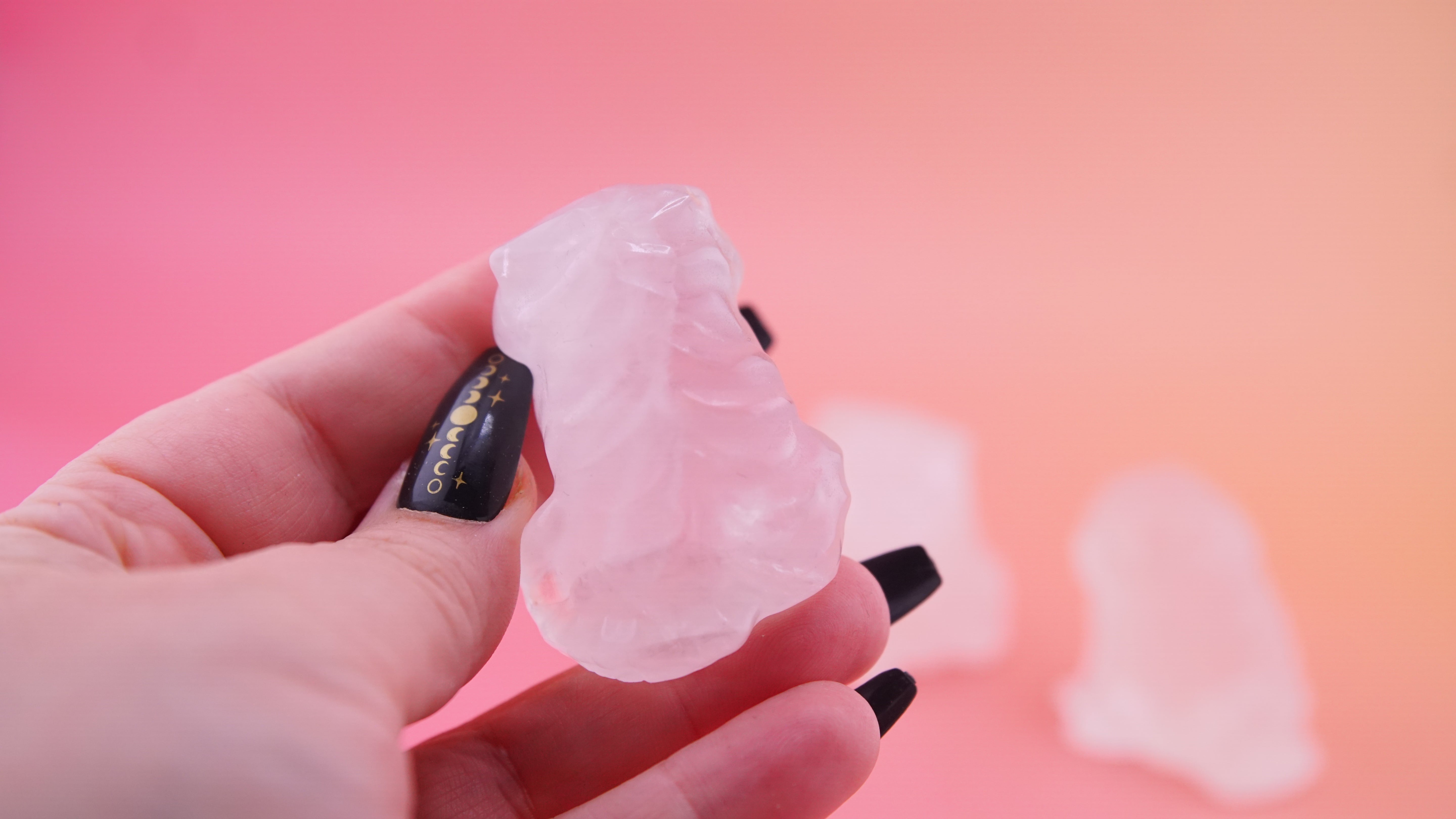 Demon Hunter Fandom Carving | Tiger Carving | Clear Quartz