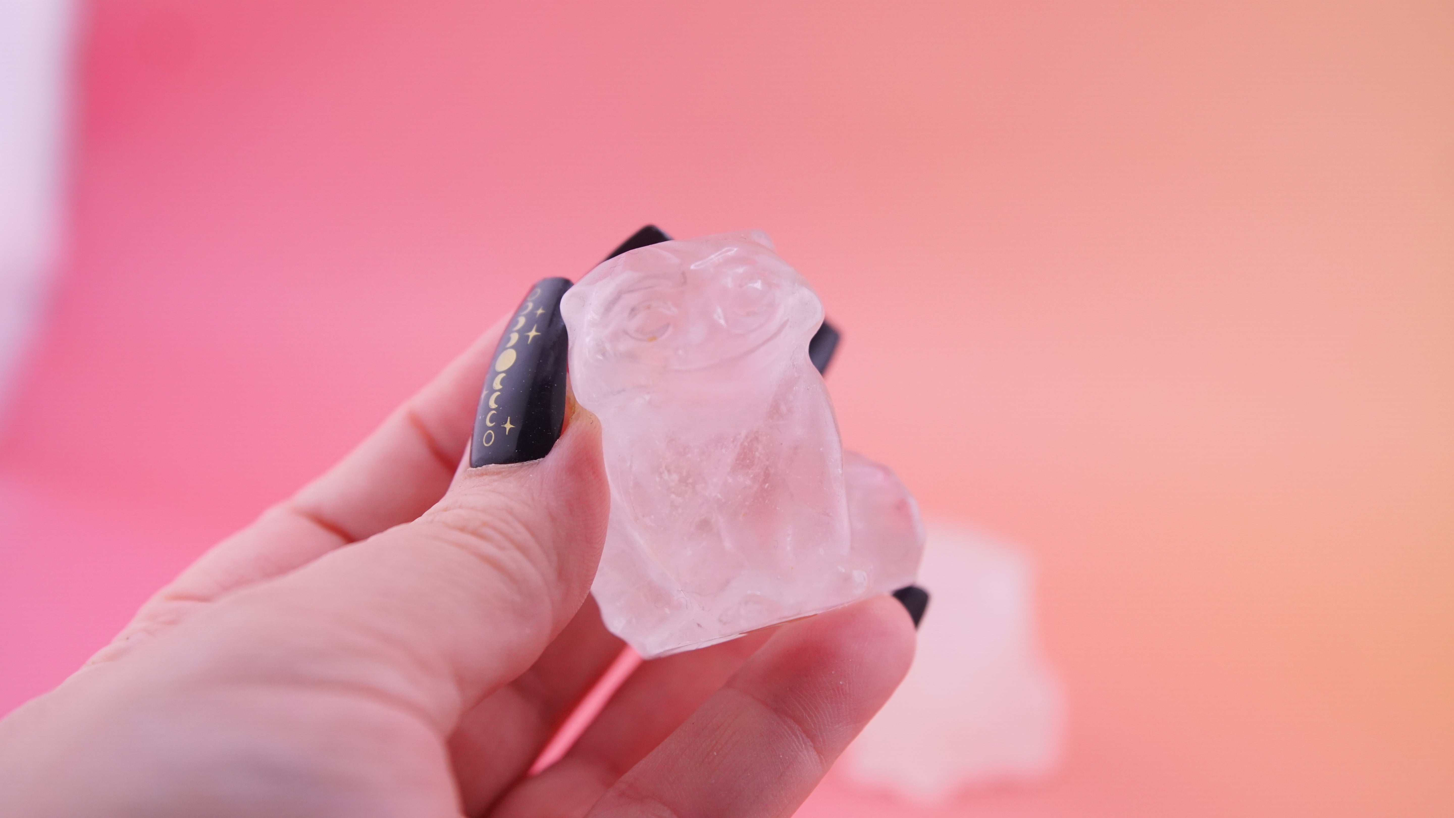 Demon Hunter Fandom Carving | Tiger Carving | Clear Quartz