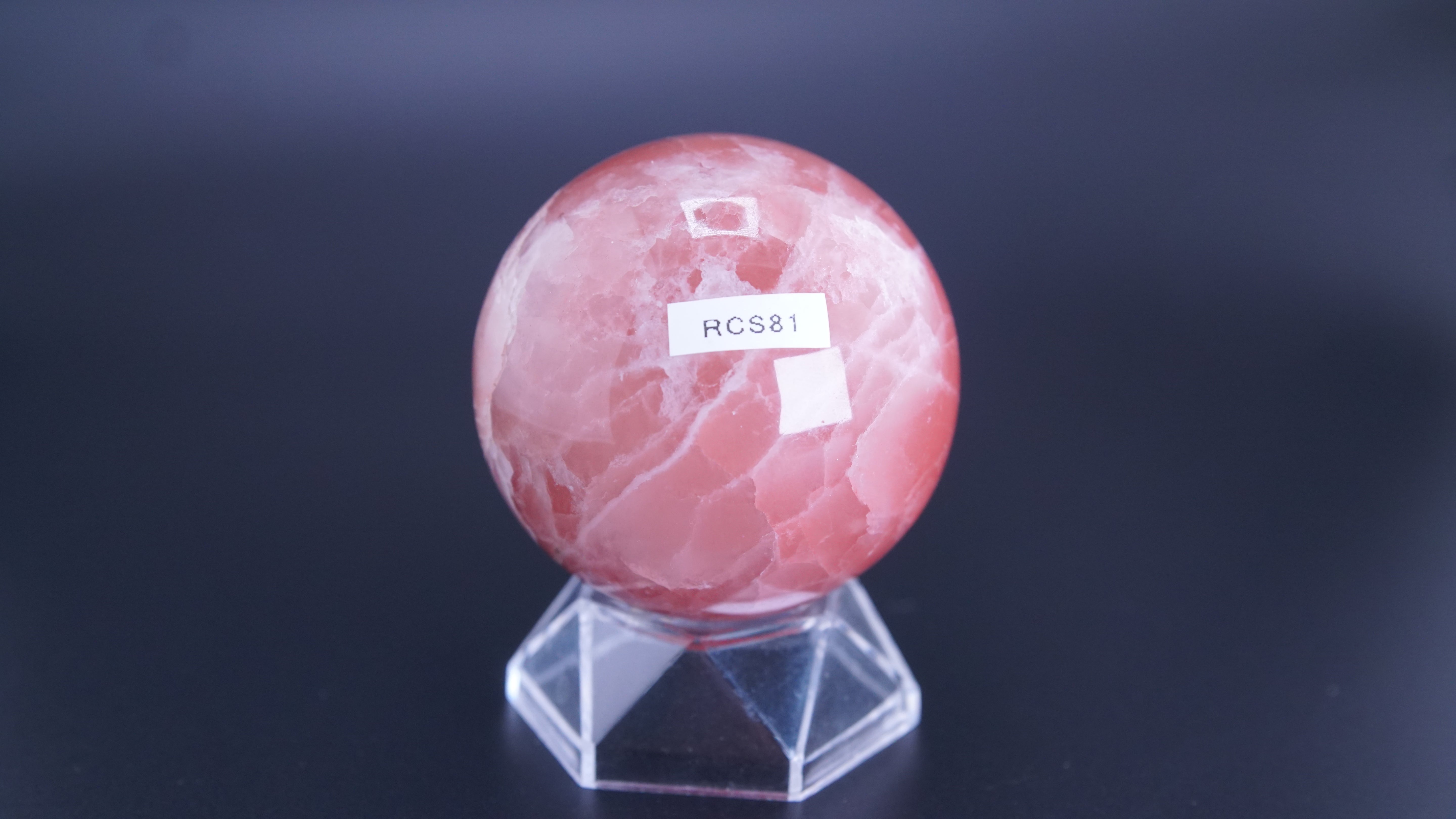 Rose Calcite Sphere From Pakistan