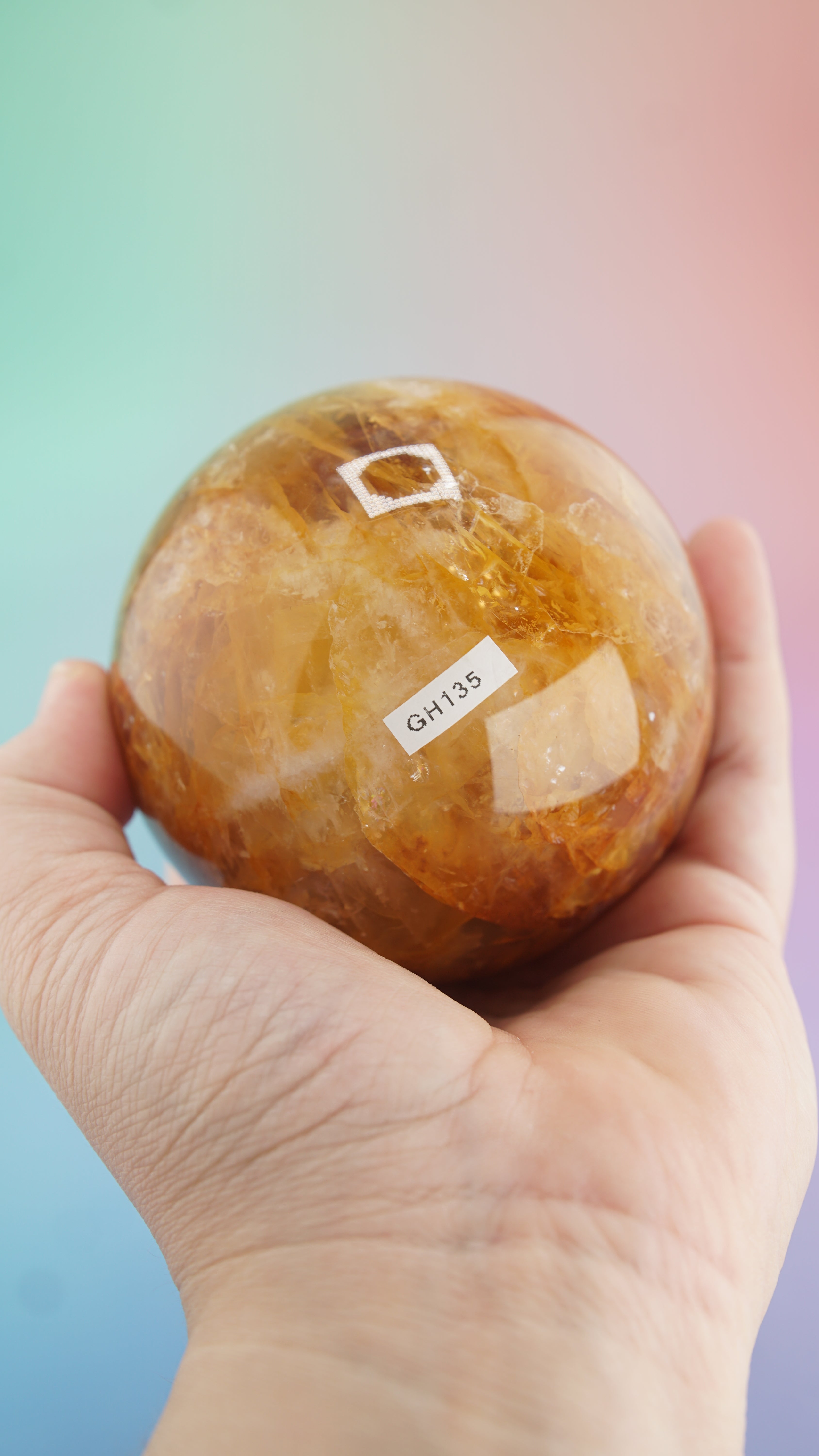 Golden Healer Sphere | Stone Carving | Pick Your Favorite