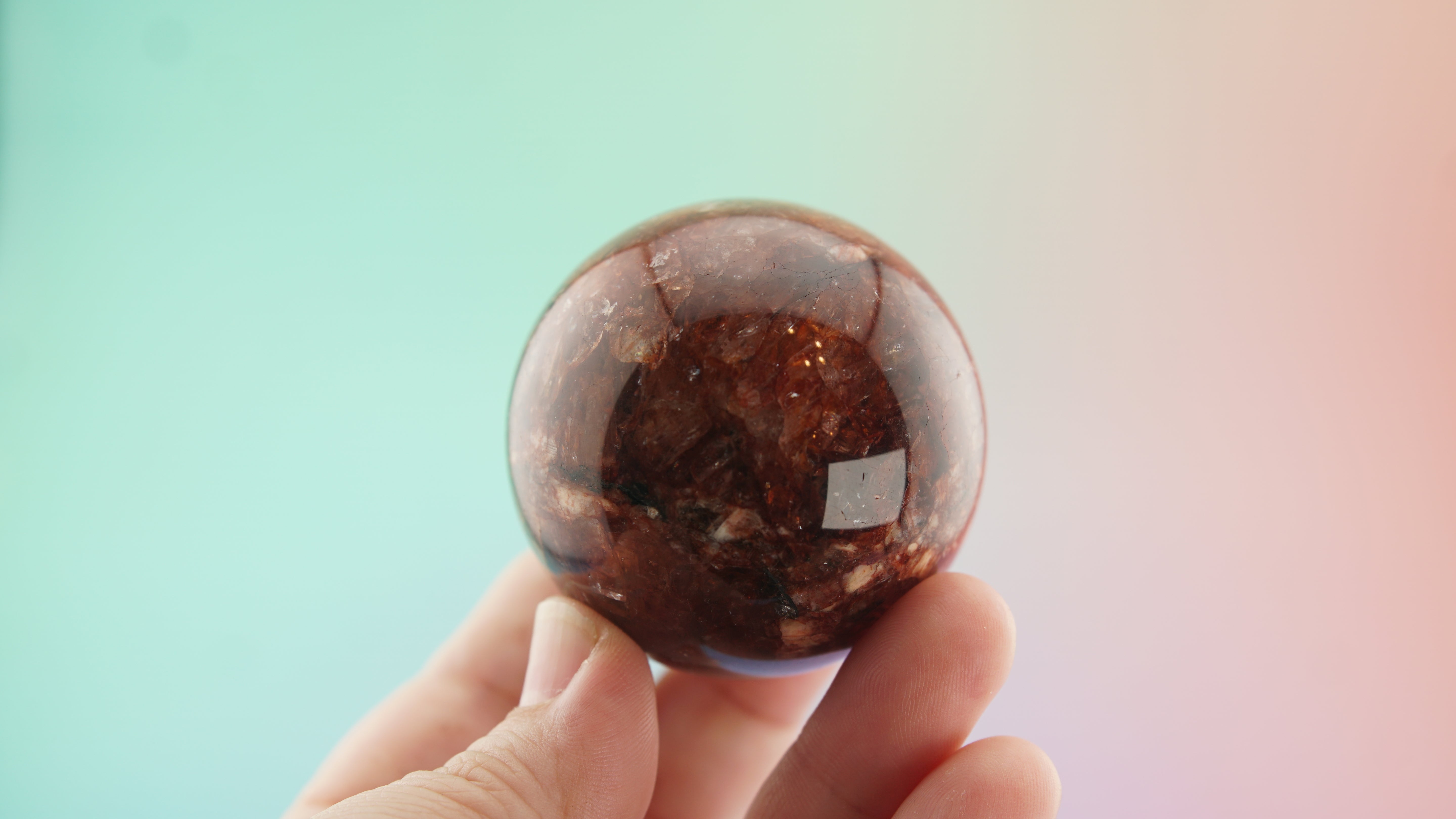 Fire Quartz Sphere | Stone Carving | Pick Your Favorite
