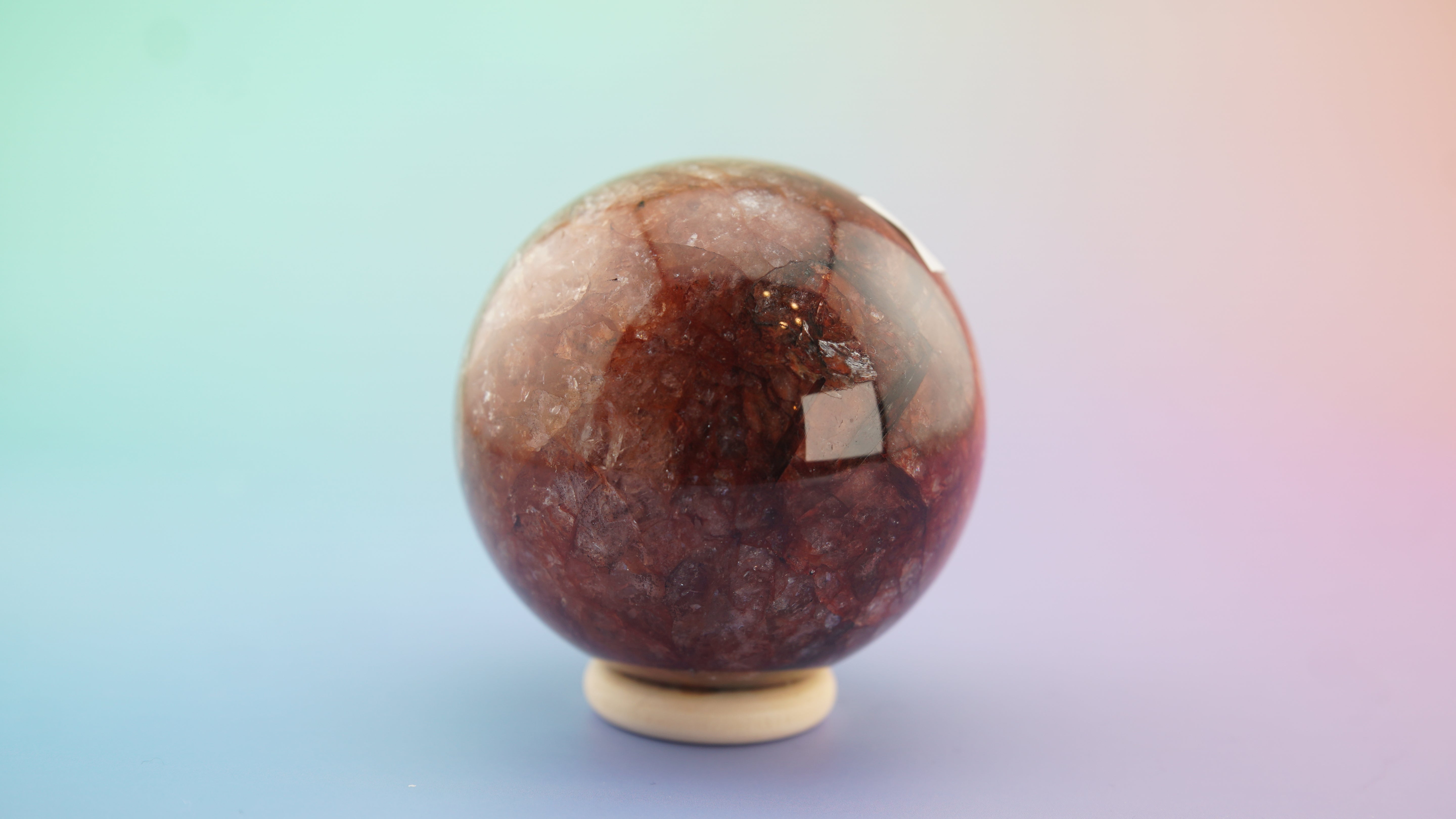 Fire Quartz Sphere | Stone Carving | Pick Your Favorite (A)