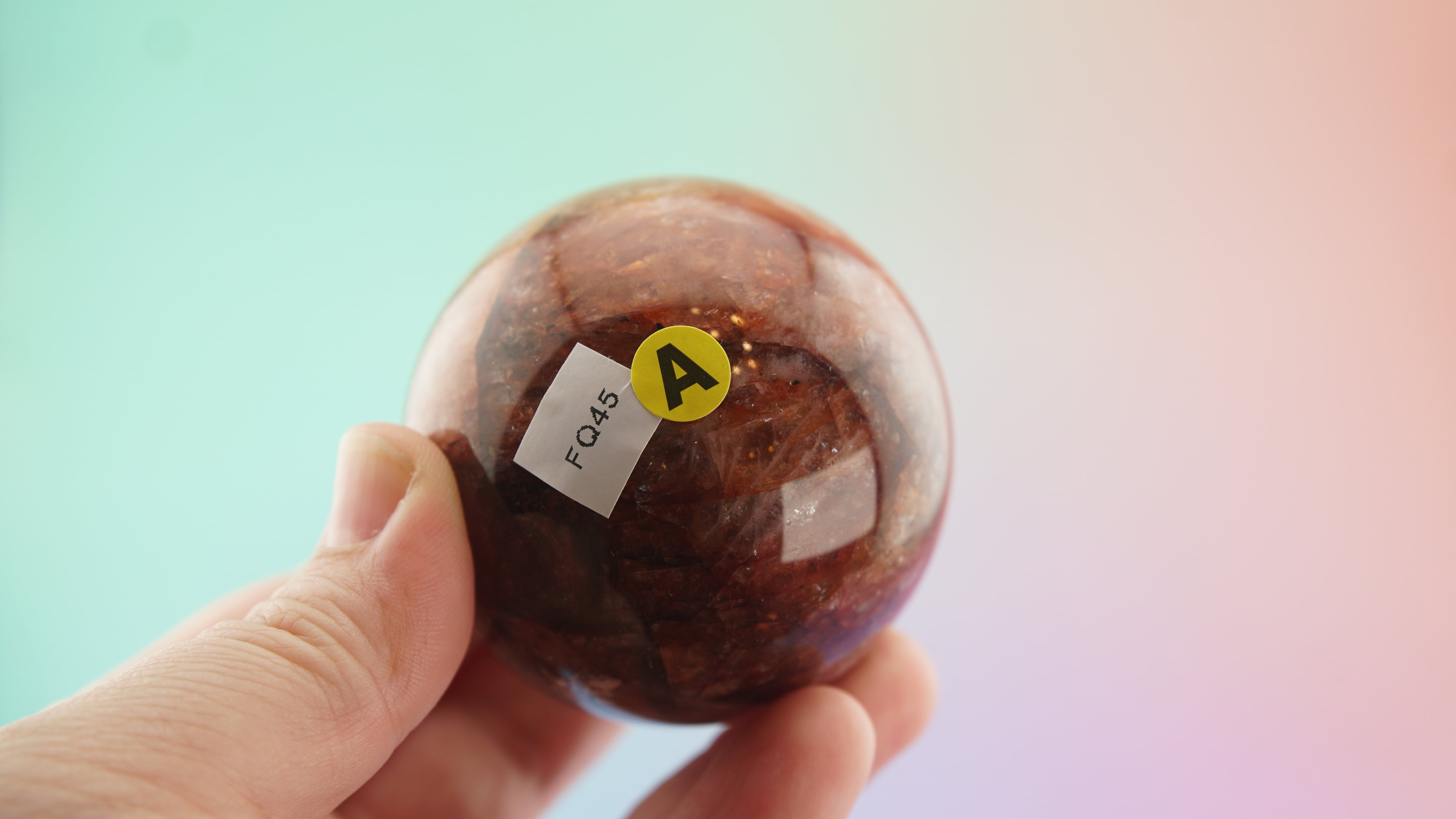 Fire Quartz Sphere | Stone Carving | Pick Your Favorite (A)