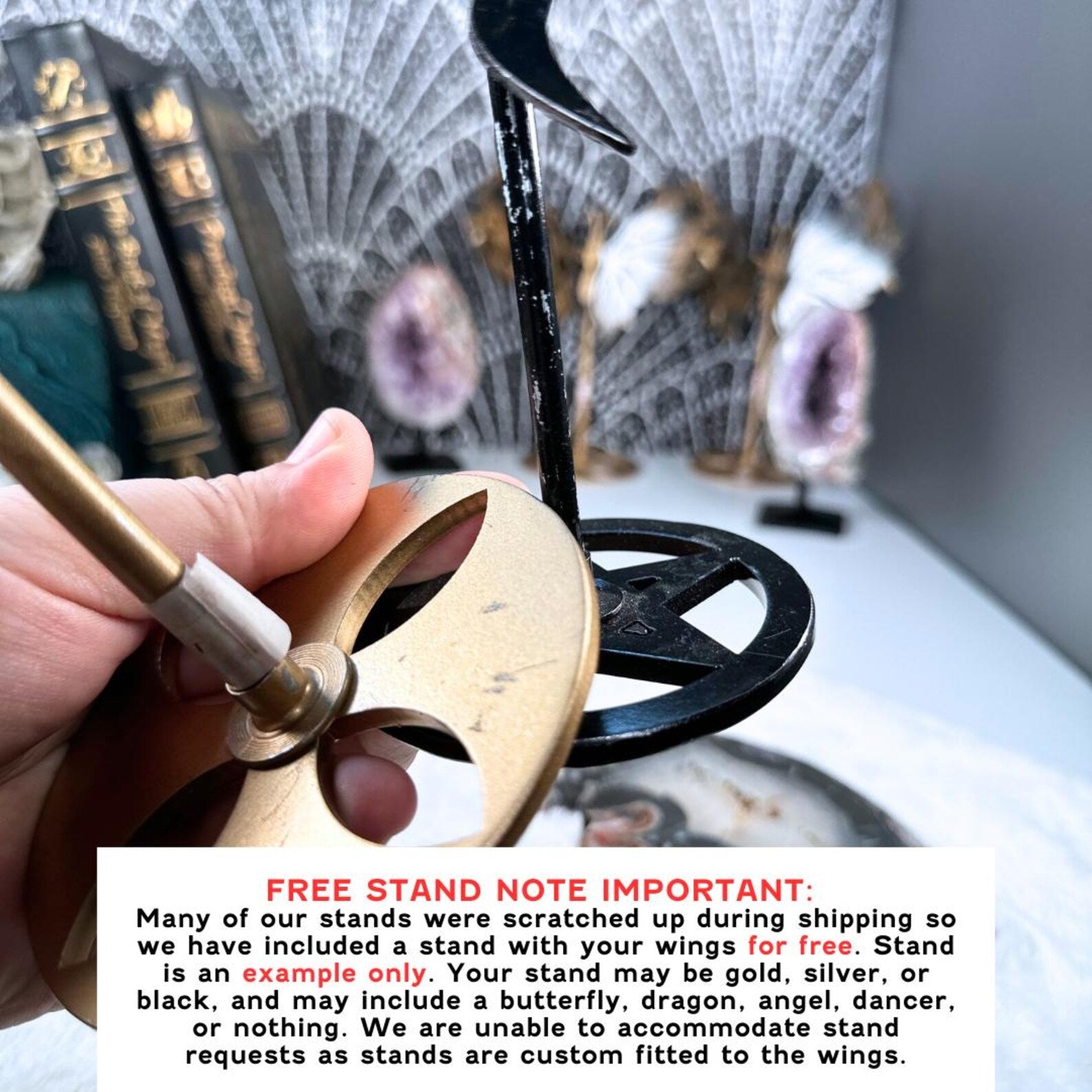 Agate Spider Web With FREE Spider Stand | Crystal Carving Sculpture