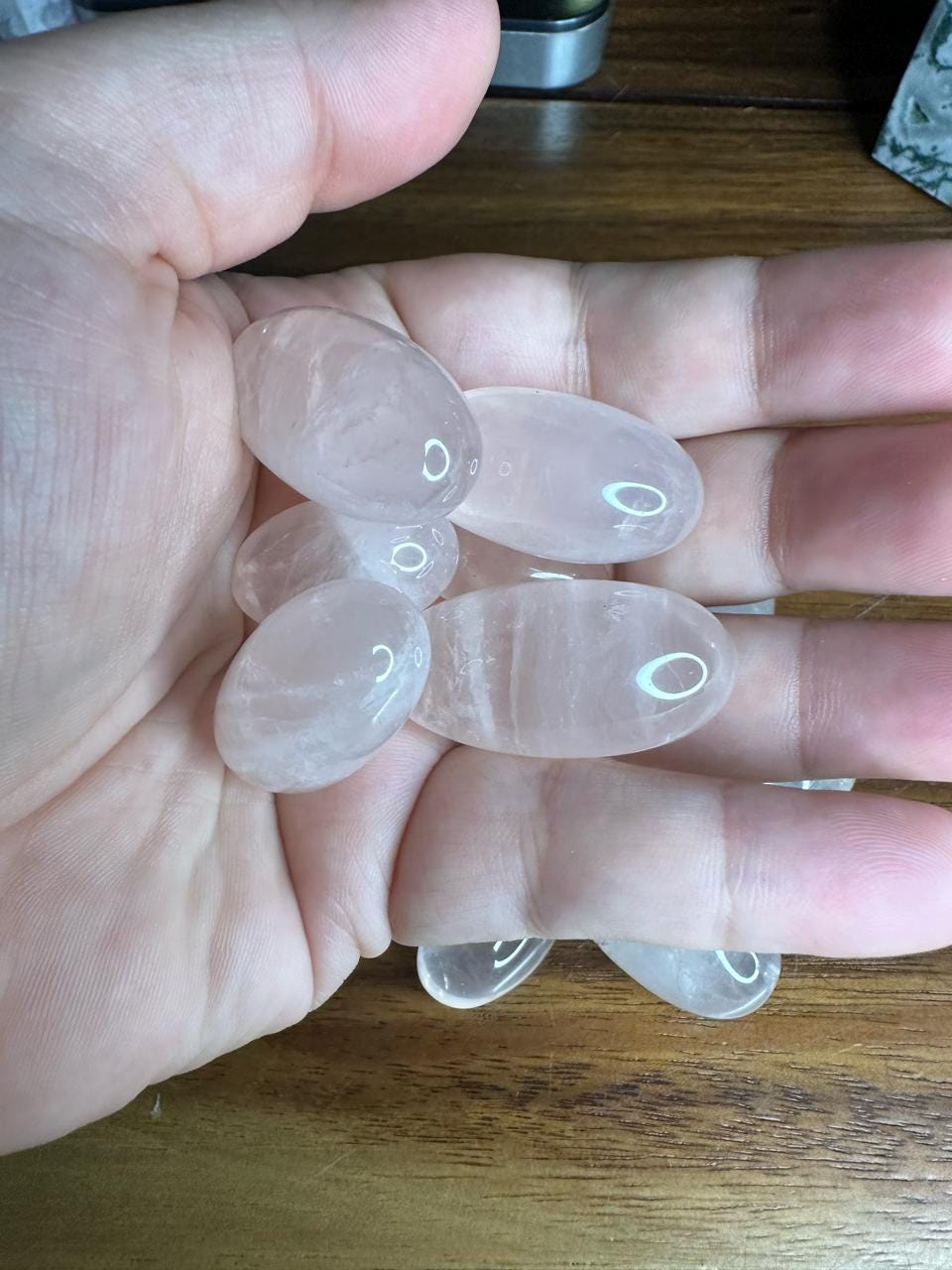 Periwinkle Lavender Rose Quartz Tumble | High Quality Crystal | Rose Quartz | US Seller