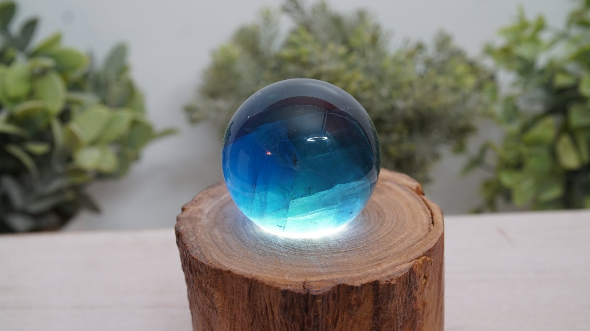 Pretty Aqua Blue Fluorite Sphere Blue Fluorite, Fluorite Sphere, Aqua Fluorite Creativity Concentration Energy Reiki
