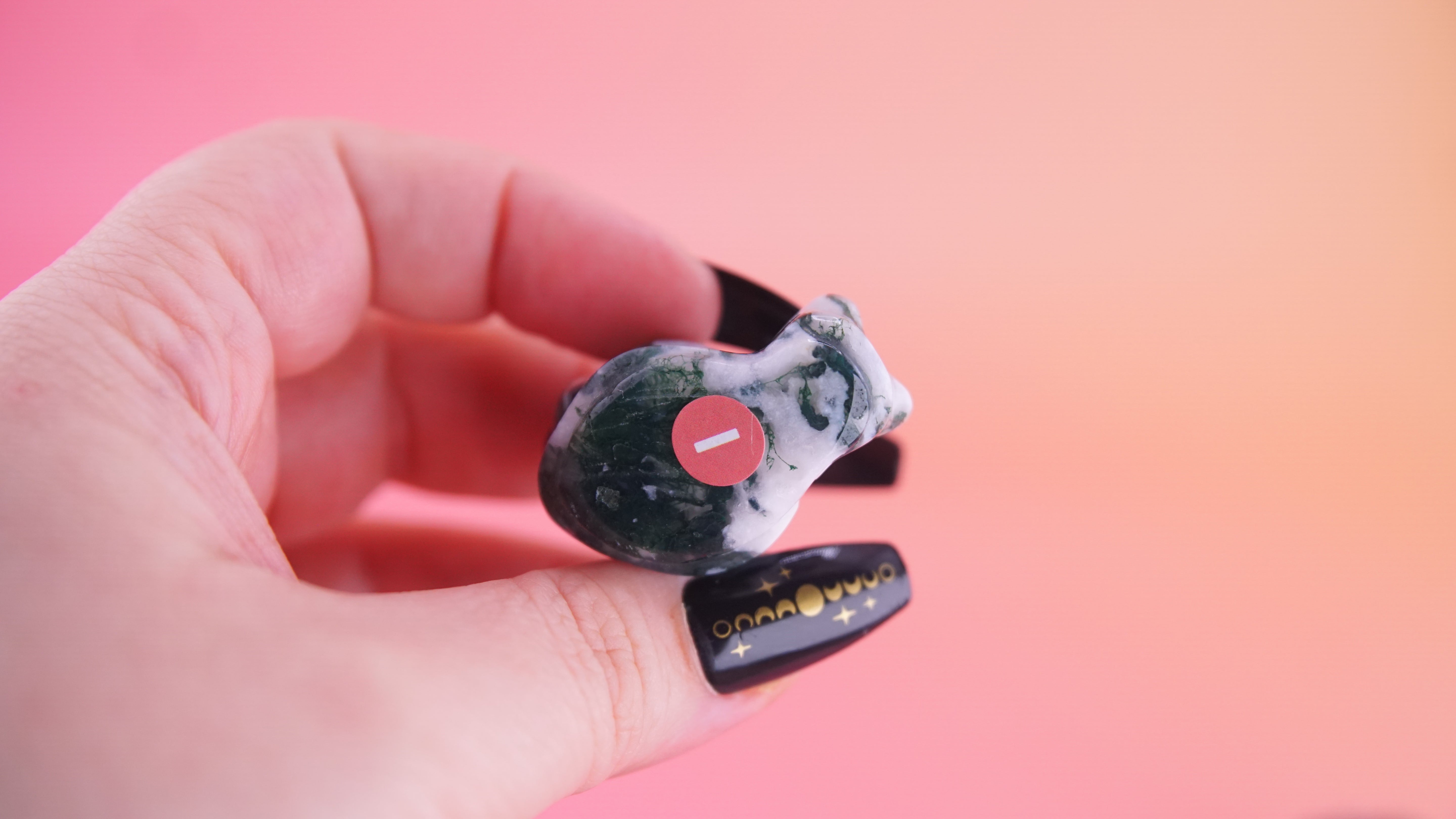 Moss Agate Mini Snail Carving | Pick Your Favorite