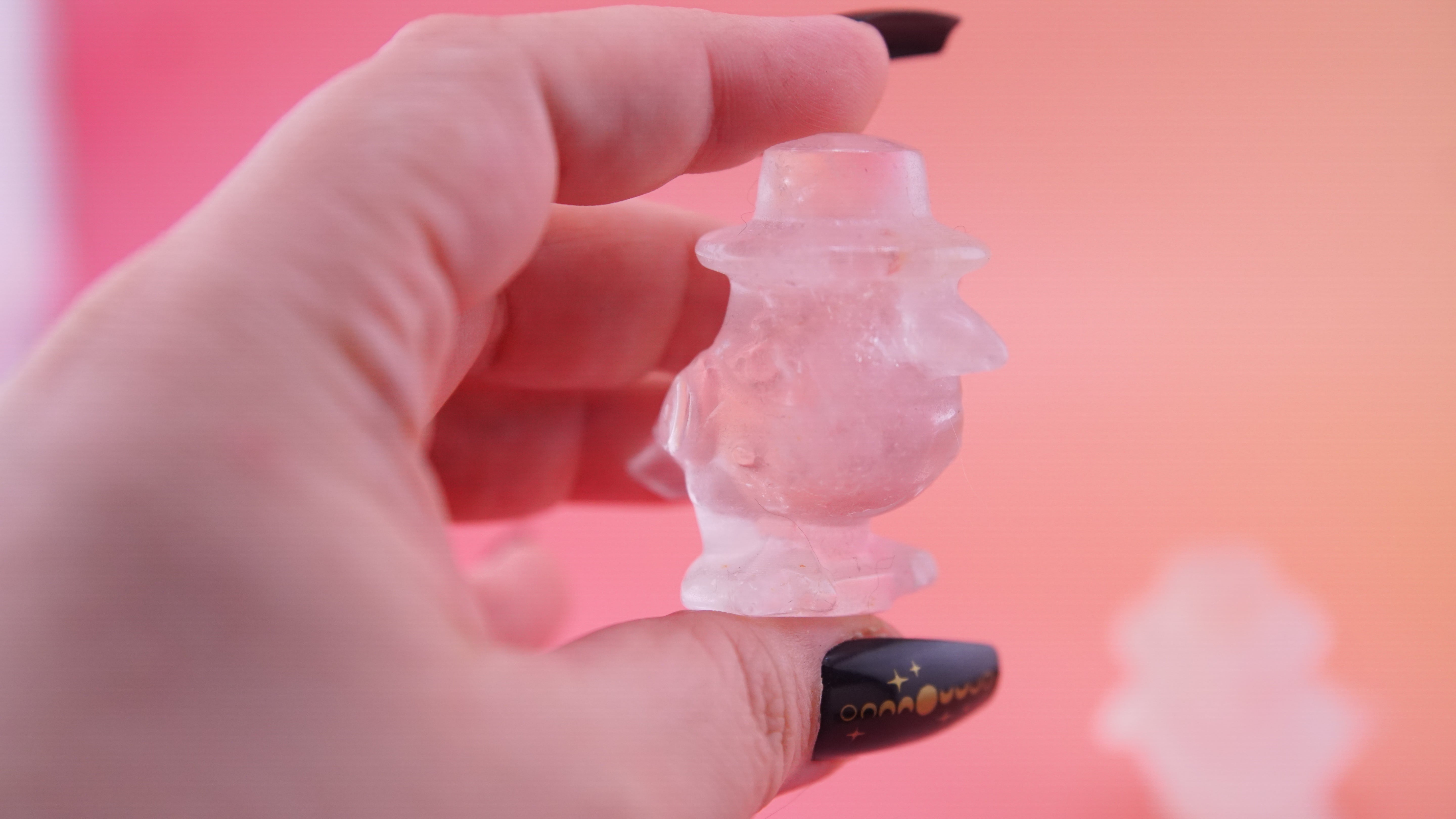 Demon Hunter Fandom Carving | Bird Carving | Clear Quartz