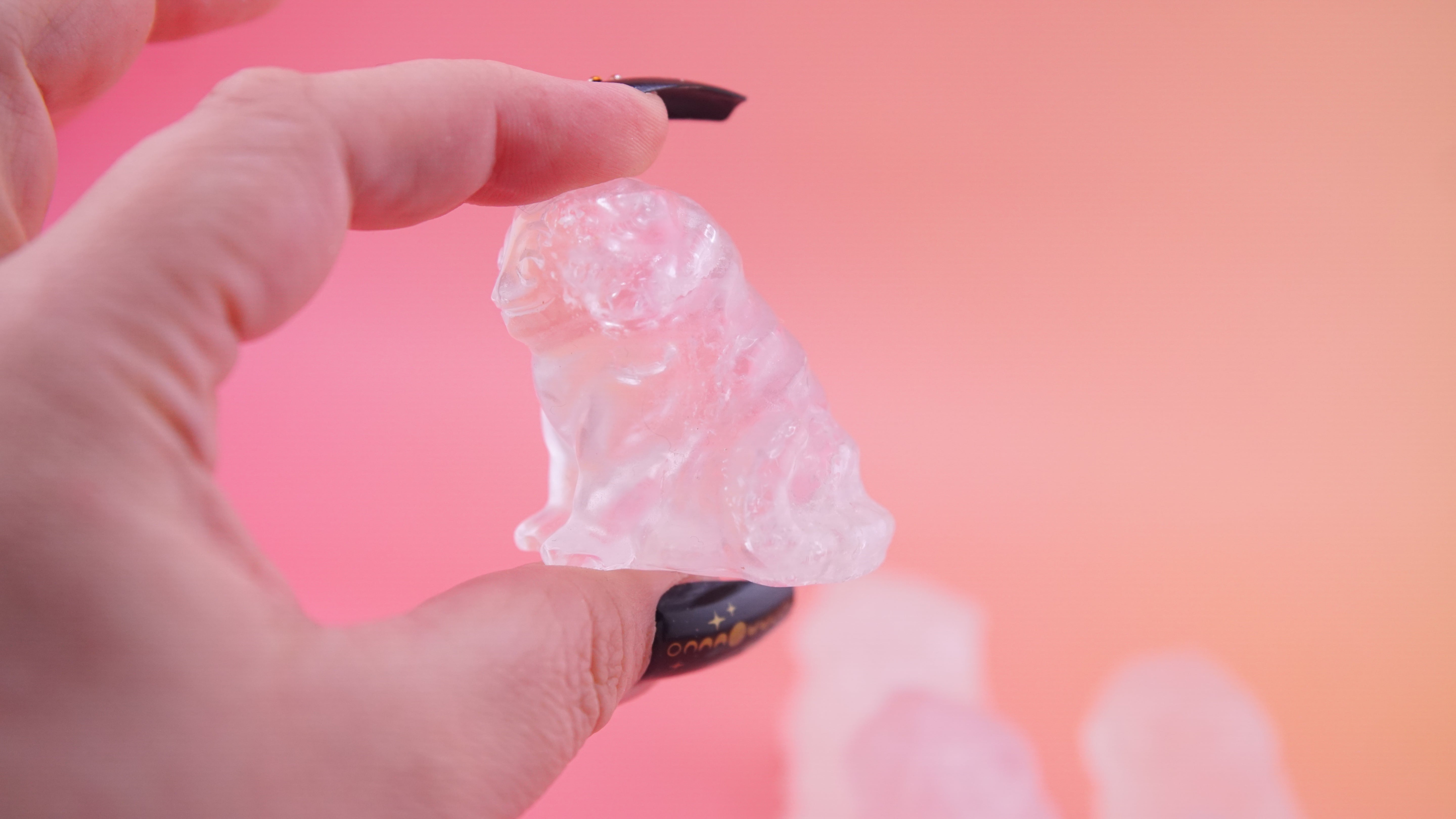 Demon Hunter Fandom Carving | Tiger Carving | Clear Quartz