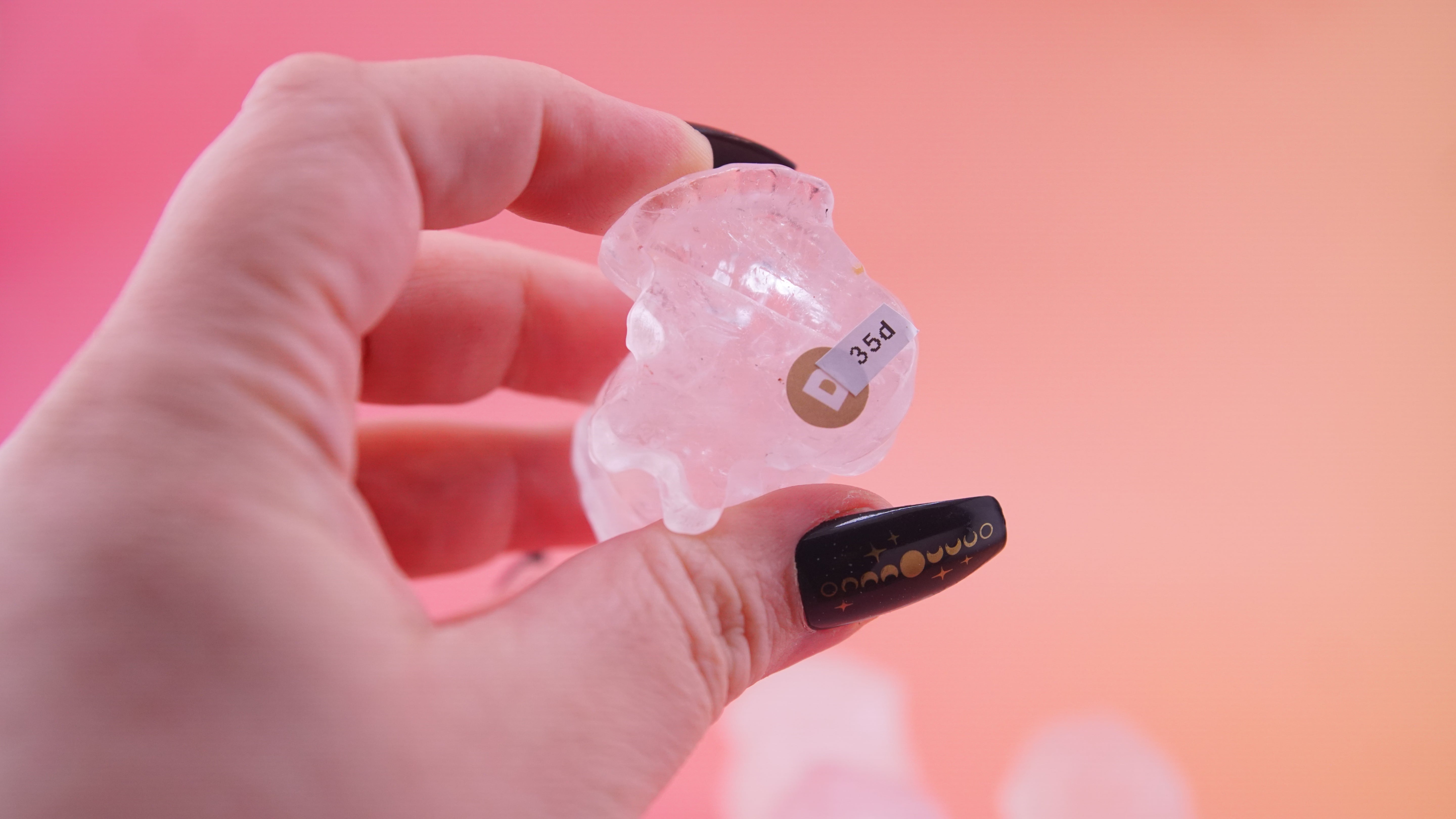 Demon Hunter Fandom Carving | Tiger Carving | Clear Quartz