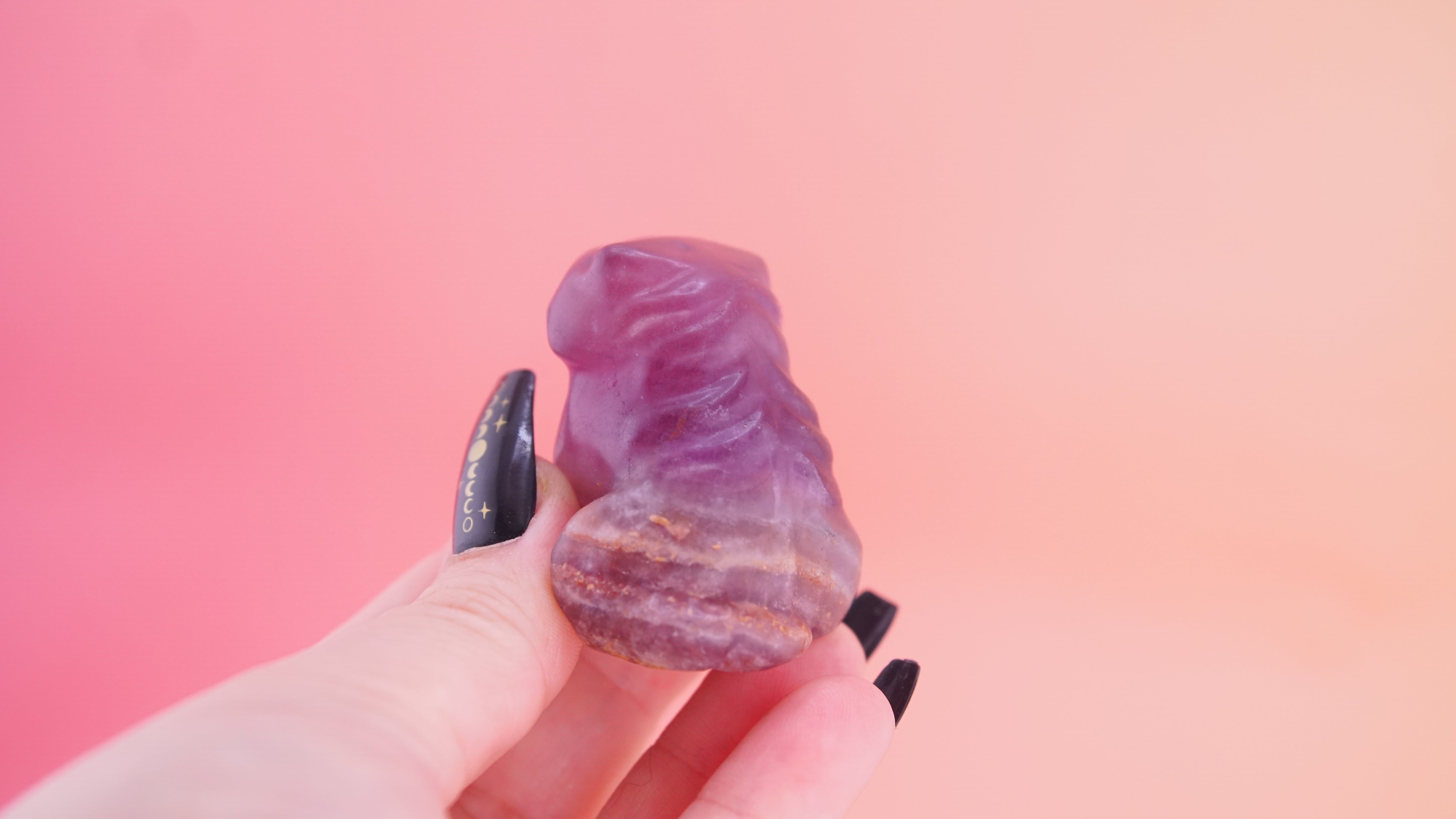 Demon Hunter Fandom Carving | Tiger Carving | Purple Fluorite