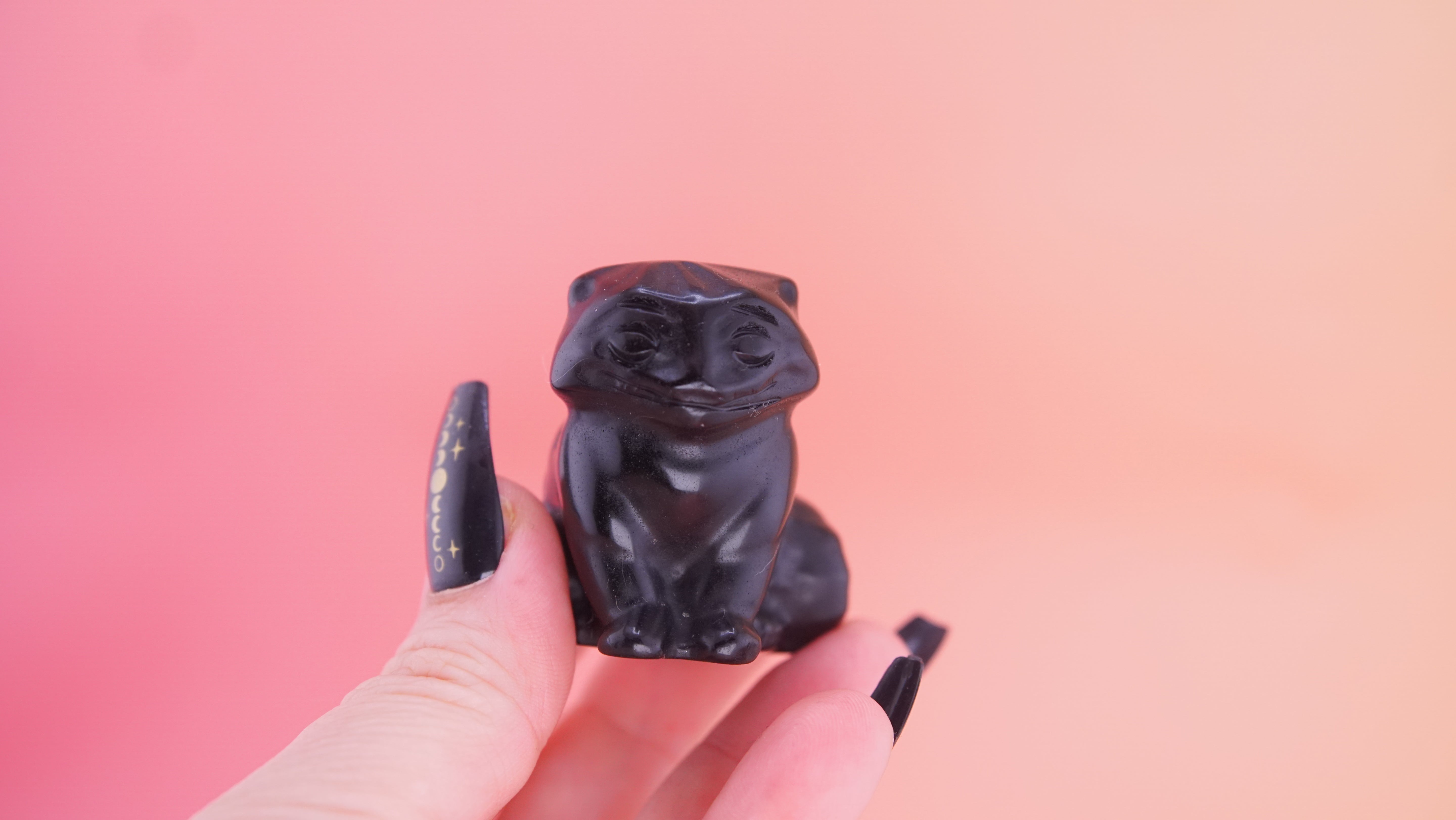 Demon Hunter Fandom Carving | Tiger Carving | Black Obsidian