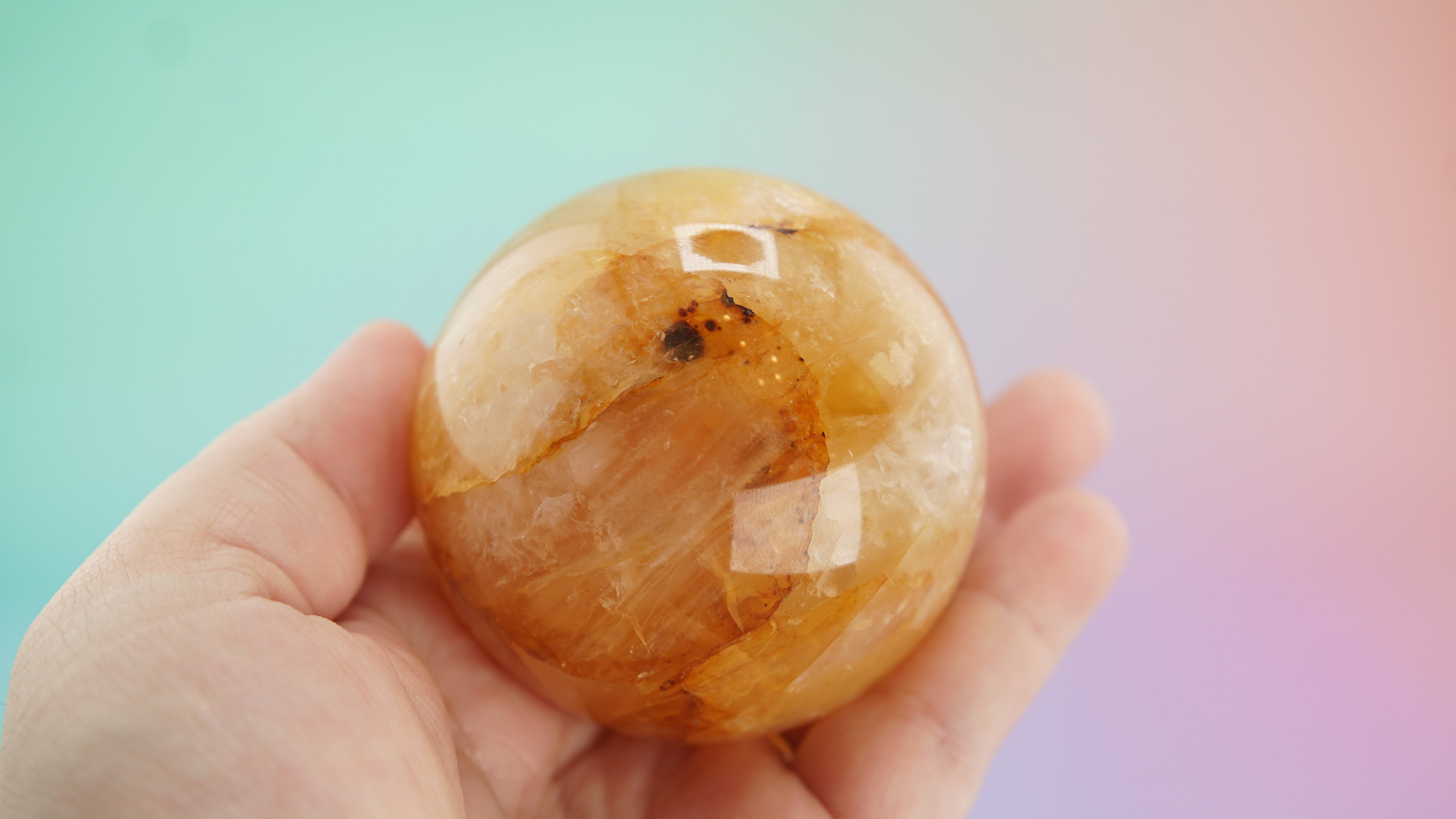 Golden Healer Sphere | Stone Carving | Pick Your Favorite