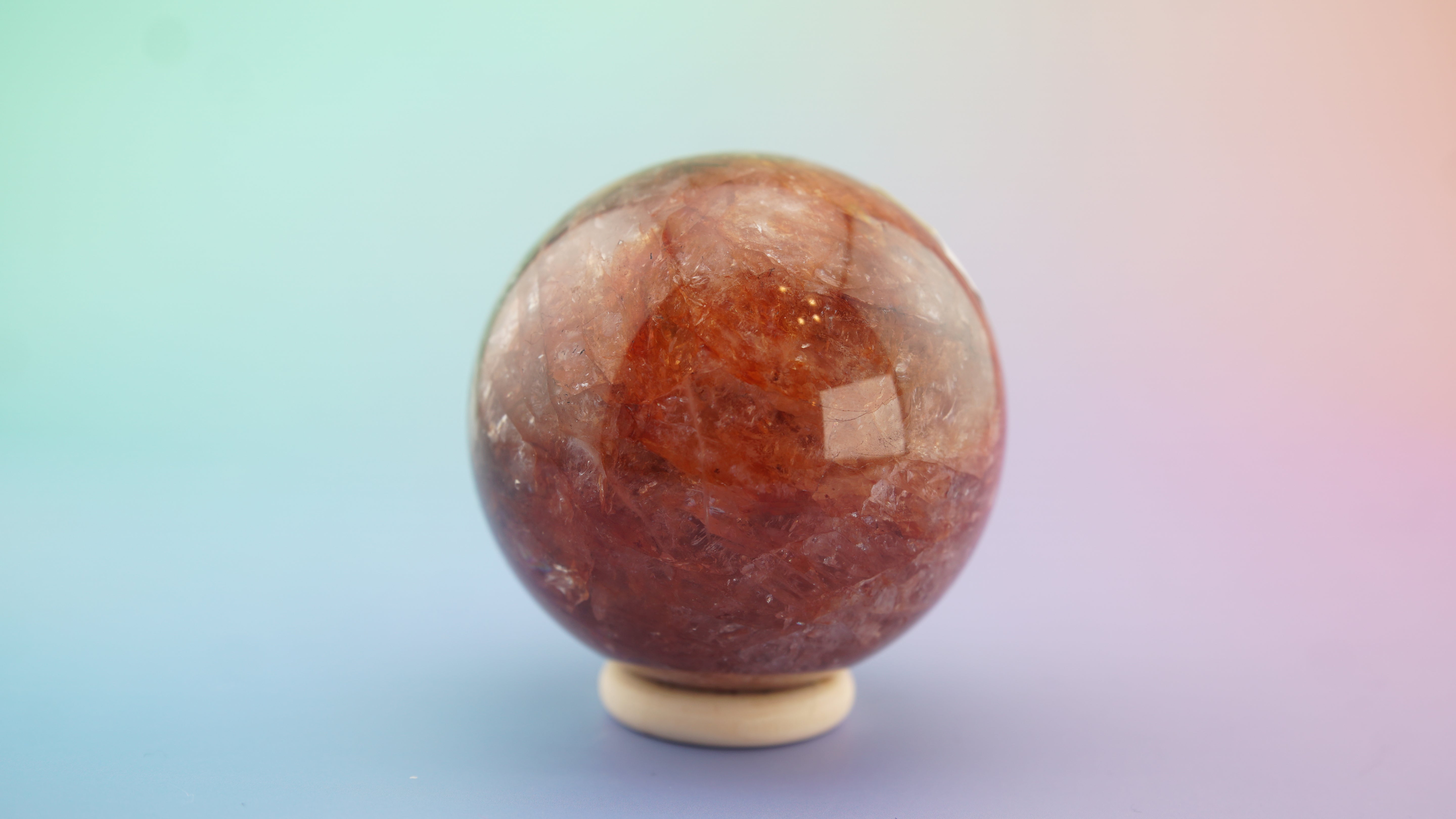 Fire Quartz Sphere | Stone Carving | Pick Your Favorite (A)