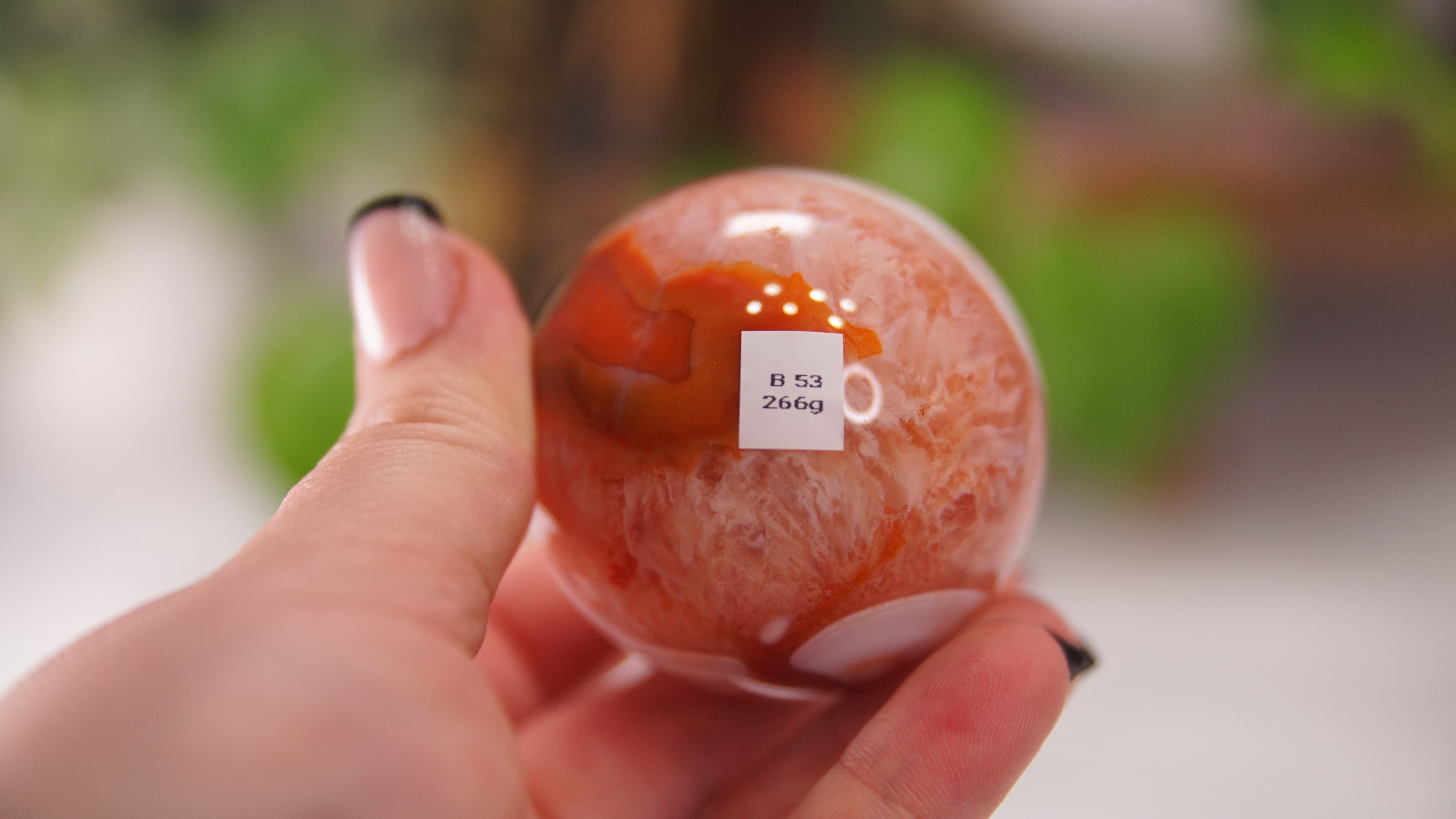 Stunning Carnelian Spheres | High Quality | US Seller (B)